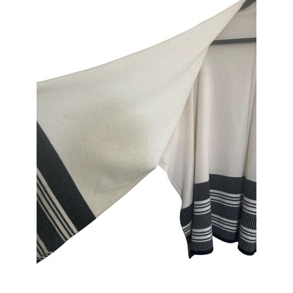 Vince Womens Medium Large Sweater Poncho Cape Armholes Wool Cashmere Open #5696 - Picture 4 of 12